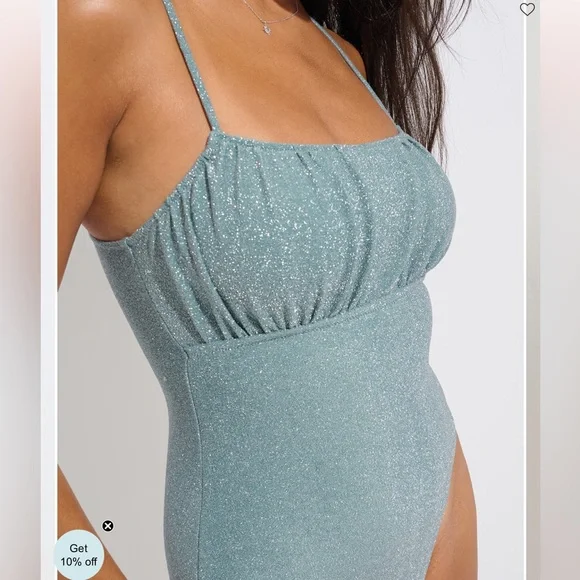 Everyday Sunday Women's Green One Piece Swimsuit - Picture 2 of 16